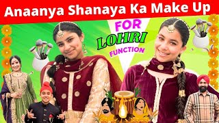 Anaanya amp Shanaya Ka Make Up For Lohri Function  RS 1313 VLOGS  Ramneek Singh 1313 [upl. by Gnirol]