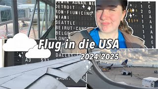 Mein Flug in die USA 🇺🇸 ☁️ ✈️ 20242025 [upl. by Reinnej]