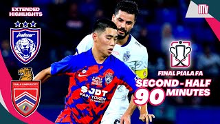 SecondHalf  JDT vs KL CITY  2023 FA CUP FINAL  Extended Highlights HD [upl. by Wesle492]