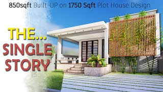 35X50 Feet 1750 Sqft Contemporary Modern Farm House with Large Landscape Spaces  ID144 [upl. by Mohandis719]