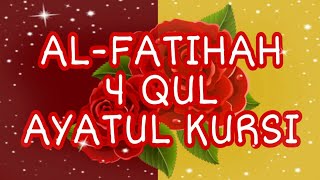 AlFatihah 4 Qul amp Ayatul Kursi🌹 AlKafirun AlIkhlas AlFalaq AnNas🌹Mishary Rashid Alafasy [upl. by Kelcy960]