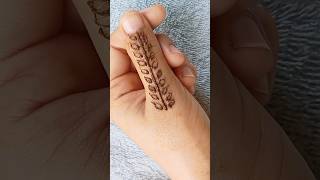 Easy Vine Mehedi Design fingerstyle mehndi [upl. by Punak]