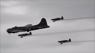 Blades Aerobatic Team with Boeing B17 Flying Fortress Sally B  Duxford Summer Airshow 2022 [upl. by Ahsaret]