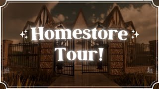 🤎 VISIT MY DARK ACADEMIA HOMESTORE  ROBLOX SHOPPING GAME TOUR [upl. by Ishii575]