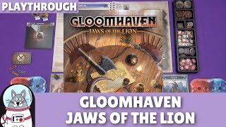 Gloomhaven Jaws of the Lion  Scenario 1 Playthrough  slickerdrips [upl. by Jami]