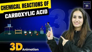 Chemical Reaction of Carboxylic Acid  3D Animation  by Smriti Sharma [upl. by Pascale742]