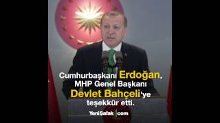 Erdoğandan Bahçeliye özel teşekkür [upl. by Elocin]