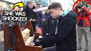 I played CHAINSAW MAN OP on piano in public『KICK BACK』 [upl. by Ettenahs]