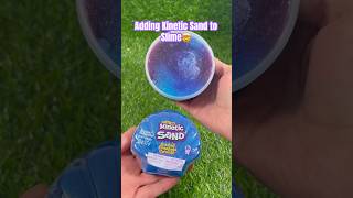 Adding KINETIC SAND to Slime🤯 slime satisfying [upl. by Eibob]