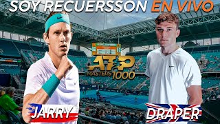 Nicolás Jarry vs Jack Draper Reaccionando en vivo ATP Masters 1000 de Miami [upl. by Desberg503]