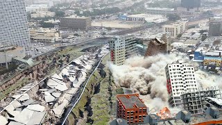 Another earthquake in Taiwan M77 M76 M75 M72 destroy houses in 1 hour [upl. by Lanod]