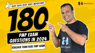 PMP Exam 2024  180 Scenario Based Questions and Answers Like Actual PMP Exam FREE MOCK TEST [upl. by Freyah78]