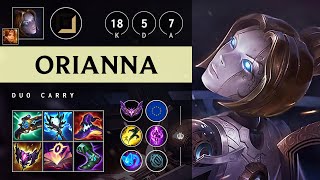 Orianna Carry vs Syndra Triple Kill Legendary  EUW Master Patch 1420 [upl. by Nerot]