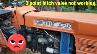 3 point hitch control problem Kubota L2000 [upl. by Aceber]