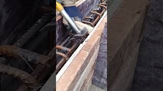 Brick house foundation formwork spacing fixing process [upl. by Marcel]