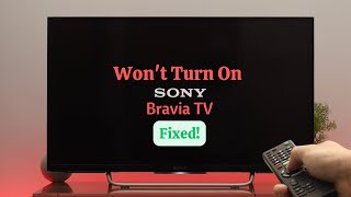 How To Fix Sony Bravia TV Not Turning ON Wont Turn On [upl. by Reinert]