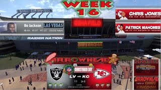 MADDEN NFL 24  Las Vegas RAIDERS vs Kansas City CHIEFS PS5 gameplay Franchise Simulation Week 16 [upl. by Lyman]