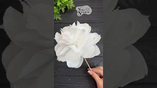 How to make Easy Tissue Paper Flowers DIY Paper Craft Tutorial [upl. by Lamprey]