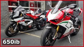 2018 BMW S1000RR vs Ducati V4 Speciale  On The Dyno [upl. by Filahk]