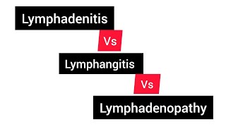 Lymphadenitis Lymphangitis Lymphadenopathy Difference and explanation of these terms [upl. by Ahsiekat]