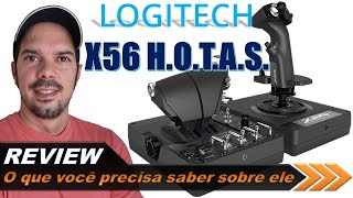 REVIEW do Logitech X56 HOTAS após 1 ano de uso  EP147 [upl. by Anelec]