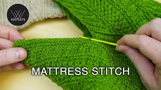 Mattress Stitch  Knitting Tutorial [upl. by Nnitsuj]