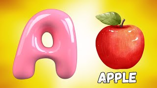 A is for Apple A A Apple B is for Ball B B Ball Abc Phonics Song for Kids [upl. by Clarine]