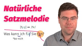 Satzmelodie Intonation  Deutsche Aussprache  Übungen [upl. by Waterer]