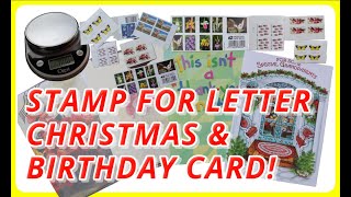 How to KNOW IF MY LETTER  CHRISTMAS  BIRTHDAY CARD HAS ENOUGH POSTAGE  USPS DOMESTIC ONLY 2020 [upl. by Hussar]