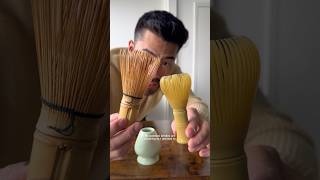 Plastic vs bamboo matcha whisk What’s better [upl. by Xirdnek]