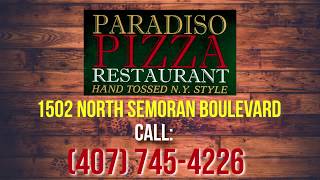 The Best Pizza In Orlando  Paradiso Pizzeria Restaurant [upl. by Norrabal492]