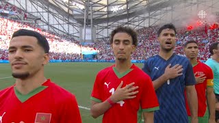 Spain vs Morocco National Anthem  Olympic Paris 2024 Semi Final [upl. by Deyas]