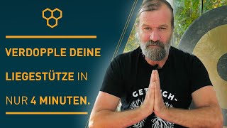 Die Kraft des Atmens von Wim Hof  Verdopple Deine Liegestütze in nur 4 Minuten [upl. by Bogosian741]