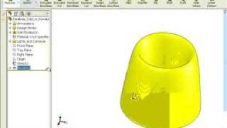 SolidWorks Lesson Plan amp Tutorial Parablolas [upl. by Anaujal]