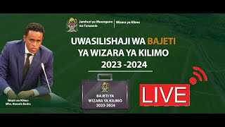 HOTUBA YA BAJETI YA WIZARA YA KILIMO 2023  2024 [upl. by Demb858]