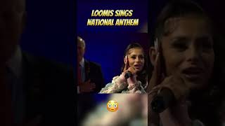 Loomis sings national anthem 😳 nationalanthem trending [upl. by Adnertal]