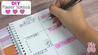 DIY Planner Notebook Easy amp Budget friendly [upl. by Aisor]