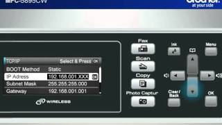 Win7  Setup my Wireless Brother inkjet Allinone with a router that uses security MFC5895CW [upl. by Daile]