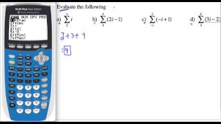 Evaluating Sigma Notation with and without Calculator [upl. by Nya]