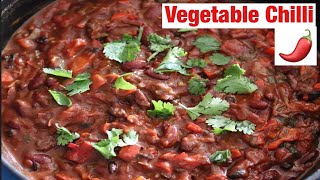 Vegetable Chilli  Chilli sin carne  healthy Mexican recipe by Ashrafi‚s little world [upl. by Asiulairam]