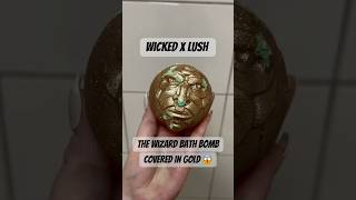 A GOLD BATH BOMB 😱 Wicked x Lush  The Wizard Bath Bomb wicked lush [upl. by Esihcoc255]