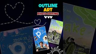 OUTLINE DRAWING PHOTO EDITING  INSTAGRAM STORIES TRENDING OUTLINE ART PHOTO EDITING  STORY IDEAS [upl. by Nicolis]