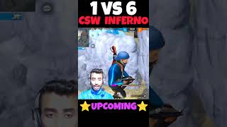 Cooking🍳 Upcoming Rusher For🌍 War🔥 shorts Csw Inferno 1vs4 Destroy in 10 Sec 💪 [upl. by Olly]