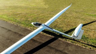 FLIGHT TEST AS33 Es  LATEST 18m GLIDER [upl. by Latreece]