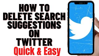 HOW TO DELETE SEARCH SUGGESTIONS ON TWITTER 2024 [upl. by Nodnarbal]