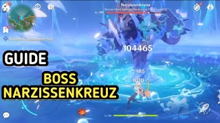 Cara Mengalahkan Boss Narzissenkreuz Genshin Impact 42 Guide [upl. by Rufina]