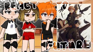 Haikyuu react Past Haikyuu React To FutureGacha React [upl. by Eugnimod550]