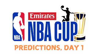 NBA Cup Day 1 Predictions [upl. by Ethelbert]