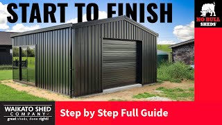 DIY How To Build A Shed Yourself From Scratch  Complete Step by Step Guide to Building a Garage NZ [upl. by Sliwa338]