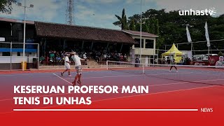 Keseruan Profesor Main Tenis di Unhas [upl. by Eedyaj499]